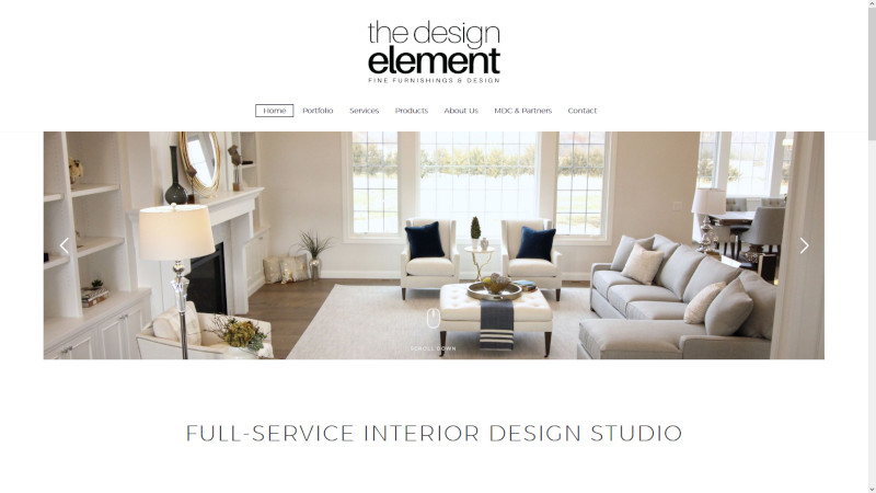 The Design Element website screenshot