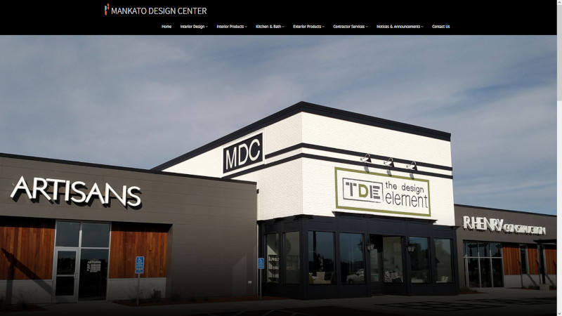 Mankato Design Center website screenshot