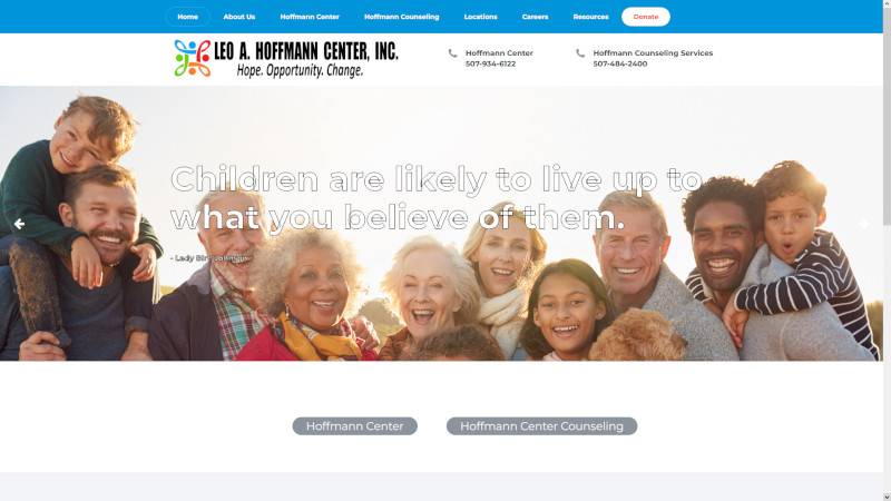 Leo A. Hoffmann Center website screenshot