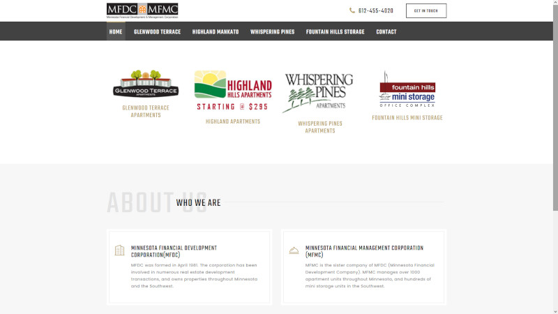 MFDC website screenshot